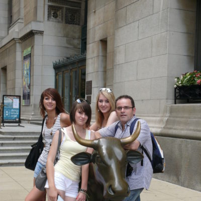Franziska, Stephanie, Alexandra, Heinz Koch