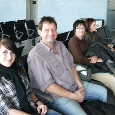Stephanie, unser Papa, unsere Mama und Franziska